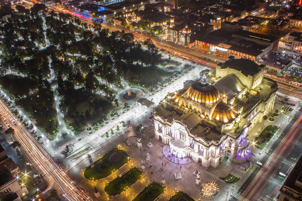 Mexico City in the night