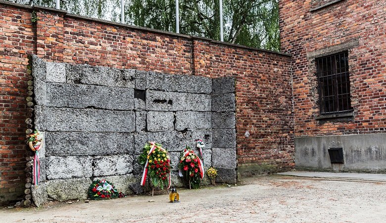 Auschwitz death wall